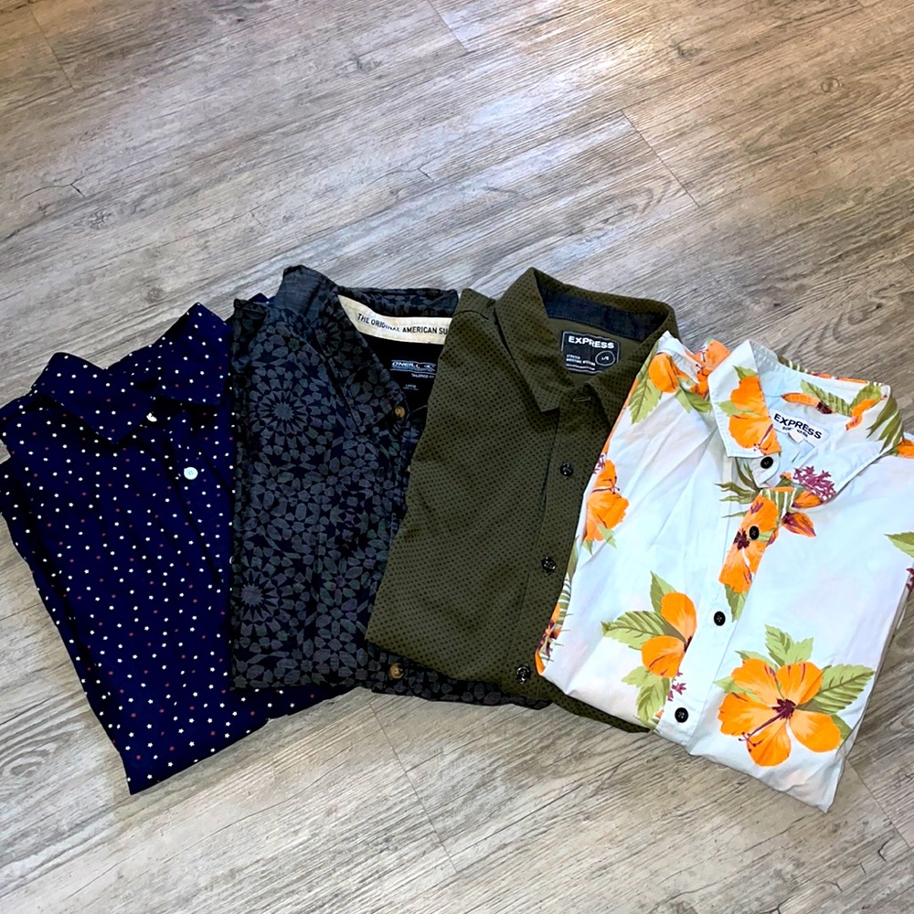 4 Short-sleeved Button Down Shirts - $25 for 4!